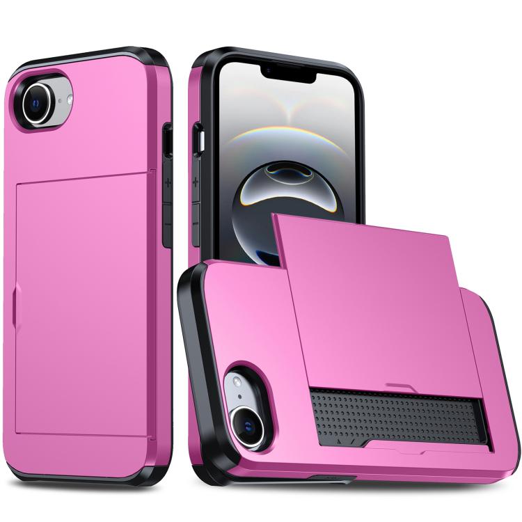 Shockproof Armor Phone Case with Card Slot, iPhone 16e