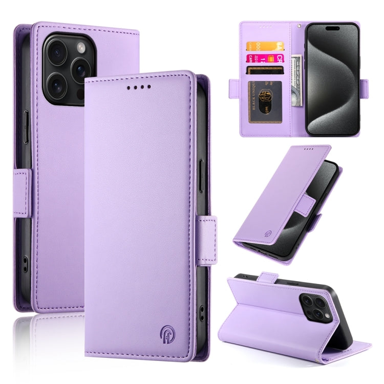 Side Buckle Magnetic Frosted Leather Phone Case, iPhone 16e, For iPhone 15 Pro Max, For iPhone 15 Pro, For iPhone 15 Plus