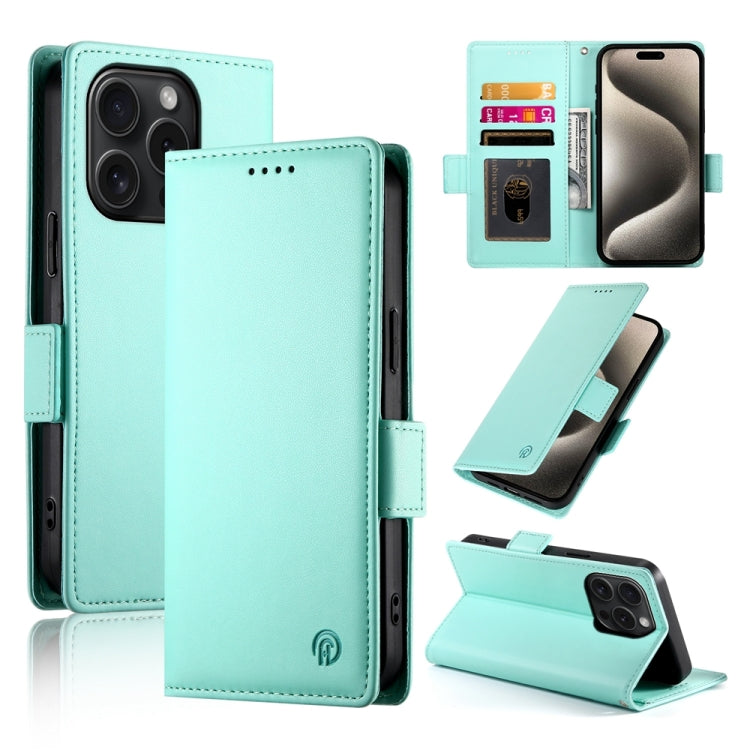 Side Buckle Magnetic Frosted Leather Phone Case, iPhone 16e, For iPhone 15 Pro Max, For iPhone 15 Pro, For iPhone 15 Plus