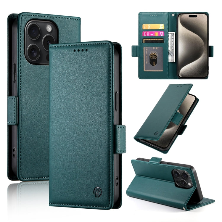 Side Buckle Magnetic Frosted Leather Phone Case, iPhone 16e, For iPhone 15 Pro Max, For iPhone 15 Pro, For iPhone 15 Plus