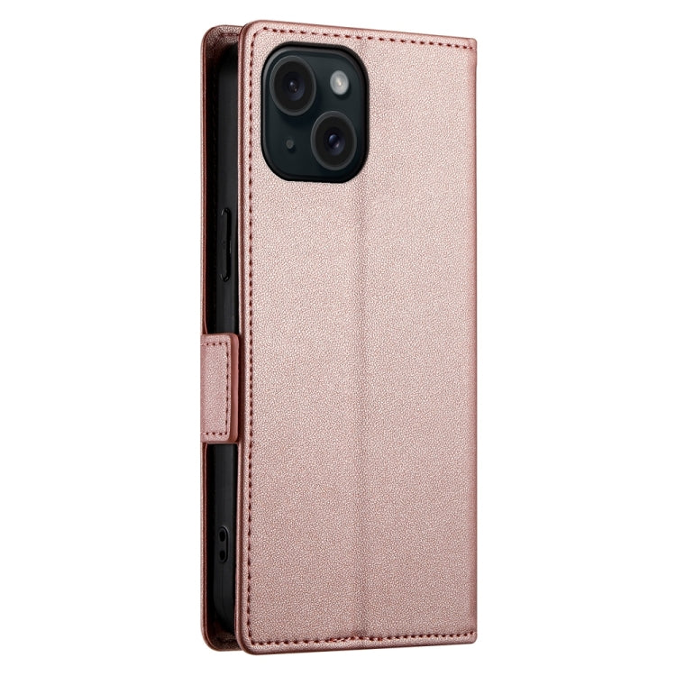 Side Buckle Magnetic Frosted Leather Phone Case, For iPhone 15, For iPhone 14 Plus, For iPhone 14, For iPhone 14 Pro