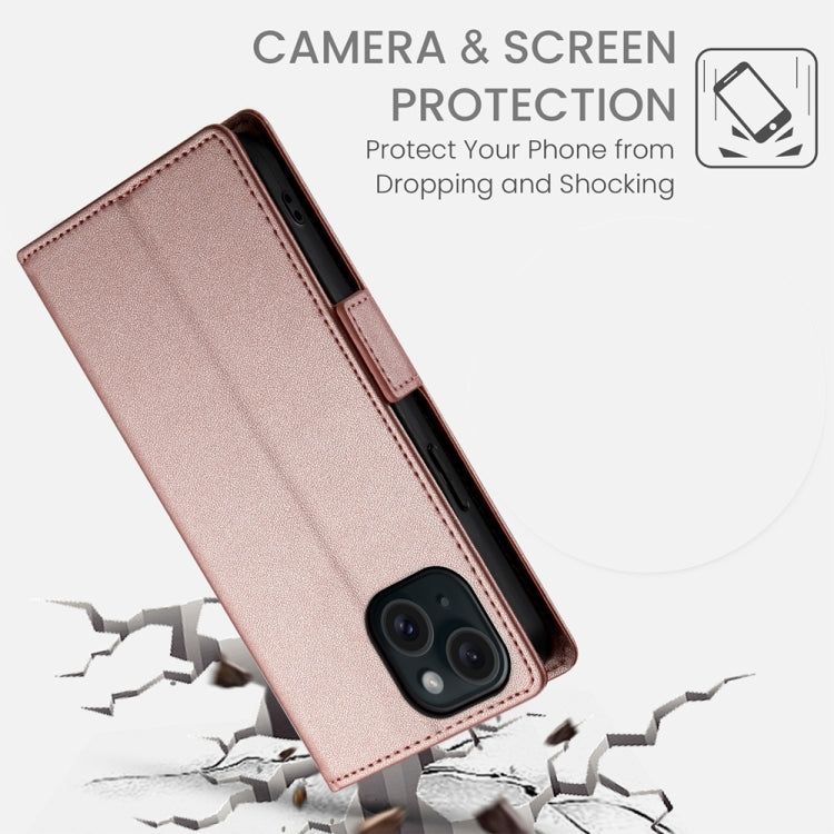 Side Buckle Magnetic Frosted Leather Phone Case, For iPhone 15, For iPhone 14 Plus, For iPhone 14, For iPhone 14 Pro