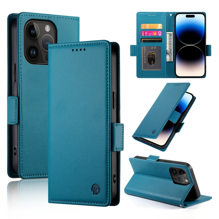 Side Buckle Magnetic Frosted Leather Phone Case, For iPhone 15, For iPhone 14 Plus, For iPhone 14, For iPhone 14 Pro