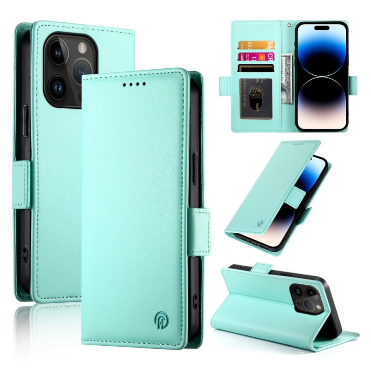 Side Buckle Magnetic Frosted Leather Phone Case, For iPhone 15, For iPhone 14 Plus, For iPhone 14, For iPhone 14 Pro