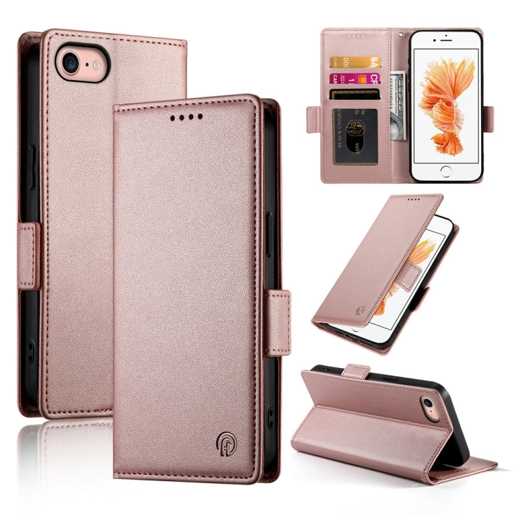 Side Buckle Magnetic Frosted Leather Phone Case, For iPhone 14 Pro Max, For iPhone SE 2022 / SE 2020 / 8, For iPhone 13 Pro Max, For iPhone 13 Pro