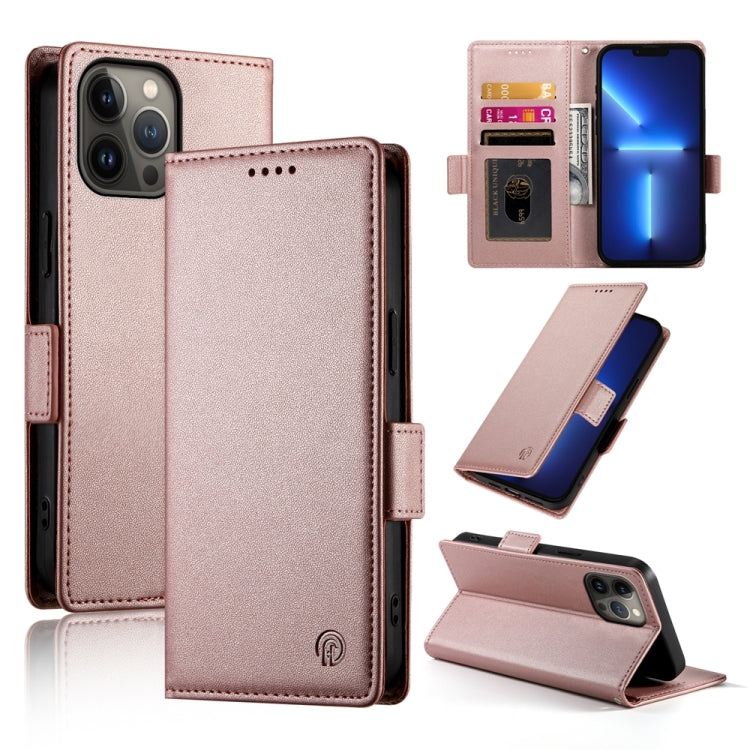 Side Buckle Magnetic Frosted Leather Phone Case, For iPhone 14 Pro Max, For iPhone SE 2022 / SE 2020 / 8, For iPhone 13 Pro Max, For iPhone 13 Pro