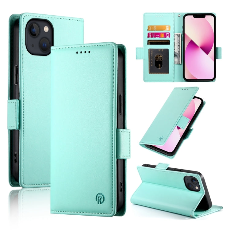 Side Buckle Magnetic Frosted Leather Phone Case, For iPhone 13, For iPhone 13 mini, For iPhone 12 / 12 Pro, For iPhone 12 Pro Max