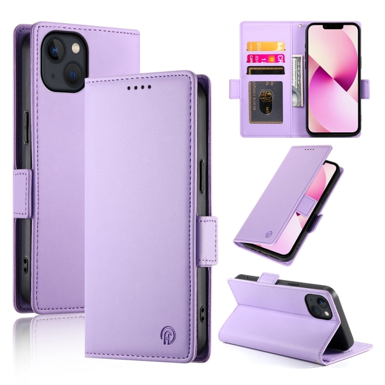 Side Buckle Magnetic Frosted Leather Phone Case, For iPhone 13, For iPhone 13 mini, For iPhone 12 / 12 Pro, For iPhone 12 Pro Max