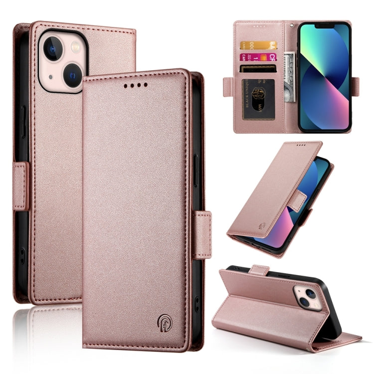 Side Buckle Magnetic Frosted Leather Phone Case, For iPhone 13, For iPhone 13 mini, For iPhone 12 / 12 Pro, For iPhone 12 Pro Max