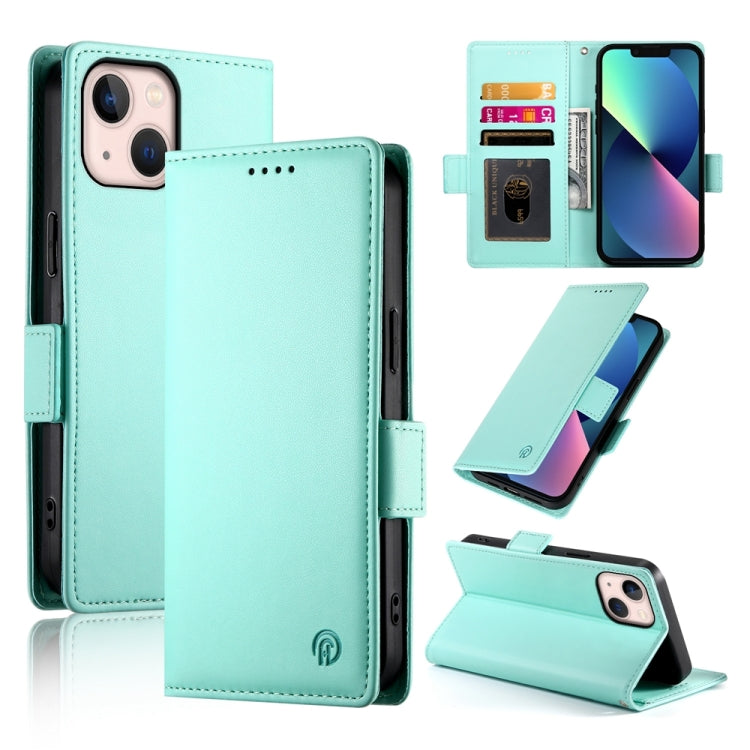 Side Buckle Magnetic Frosted Leather Phone Case, For iPhone 13, For iPhone 13 mini, For iPhone 12 / 12 Pro, For iPhone 12 Pro Max