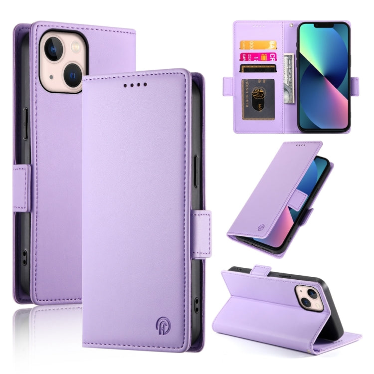 Side Buckle Magnetic Frosted Leather Phone Case, For iPhone 13, For iPhone 13 mini, For iPhone 12 / 12 Pro, For iPhone 12 Pro Max