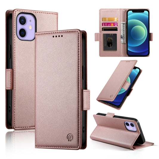 Side Buckle Magnetic Frosted Leather Phone Case, For iPhone 12 mini, For iPhone 11 Pro Max, For iPhone 11, For iPhone 11 Pro