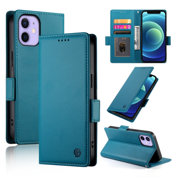 Side Buckle Magnetic Frosted Leather Phone Case, For iPhone 12 mini, For iPhone 11 Pro Max, For iPhone 11, For iPhone 11 Pro