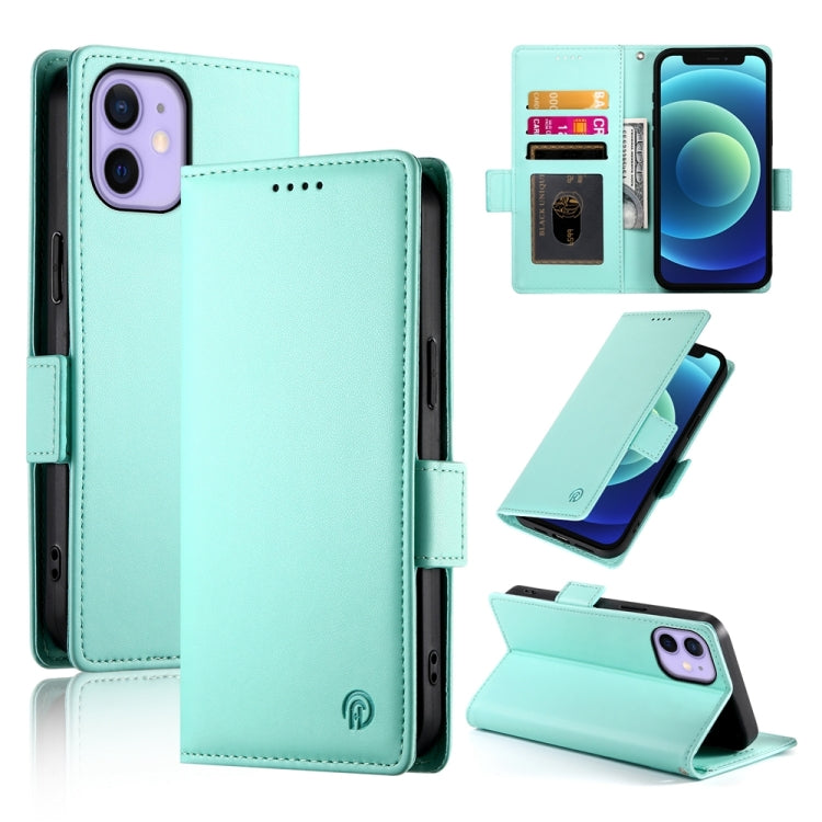 Side Buckle Magnetic Frosted Leather Phone Case, For iPhone 12 mini, For iPhone 11 Pro Max, For iPhone 11, For iPhone 11 Pro