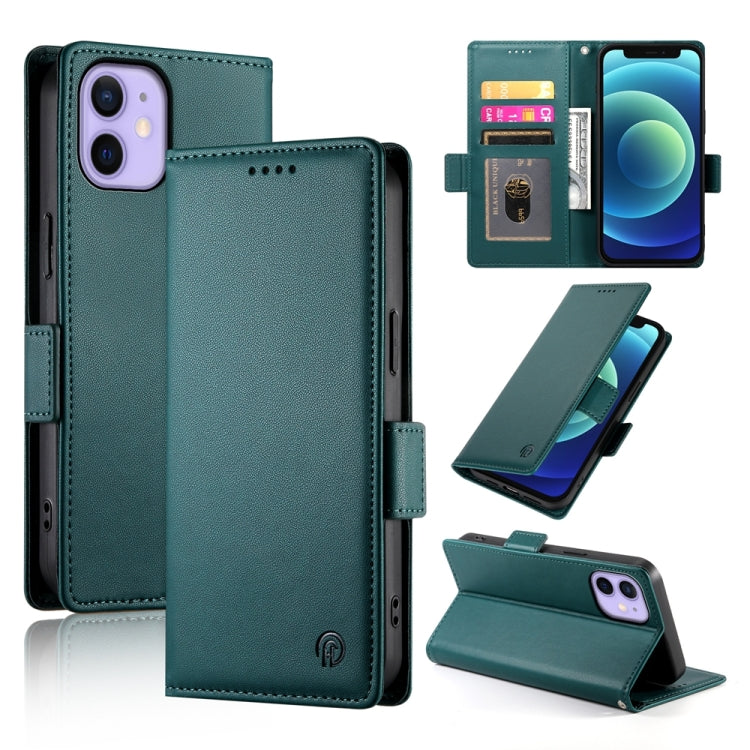 Side Buckle Magnetic Frosted Leather Phone Case, For iPhone 12 mini, For iPhone 11 Pro Max, For iPhone 11, For iPhone 11 Pro