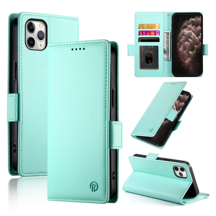 Side Buckle Magnetic Frosted Leather Phone Case, For iPhone 12 mini, For iPhone 11 Pro Max, For iPhone 11, For iPhone 11 Pro