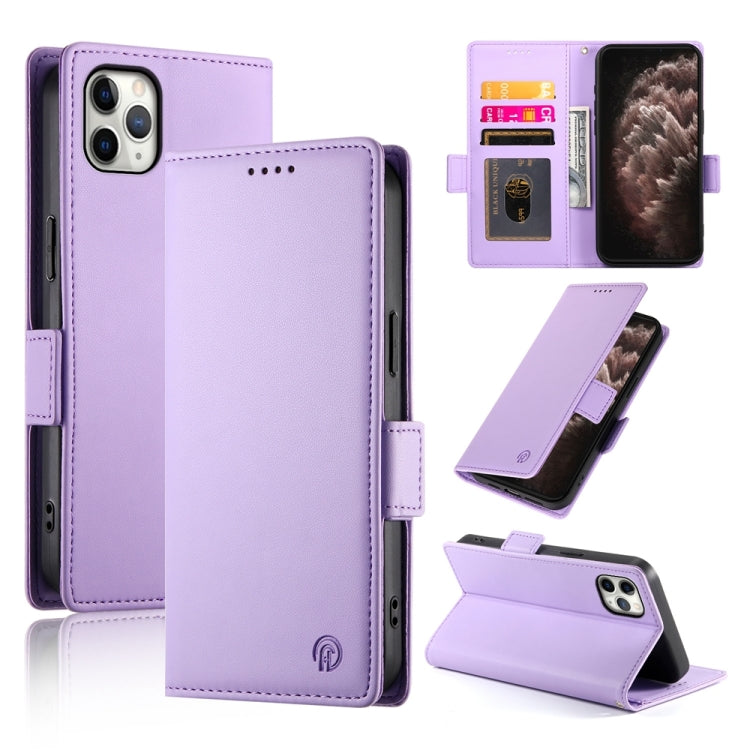 Side Buckle Magnetic Frosted Leather Phone Case, For iPhone 12 mini, For iPhone 11 Pro Max, For iPhone 11, For iPhone 11 Pro