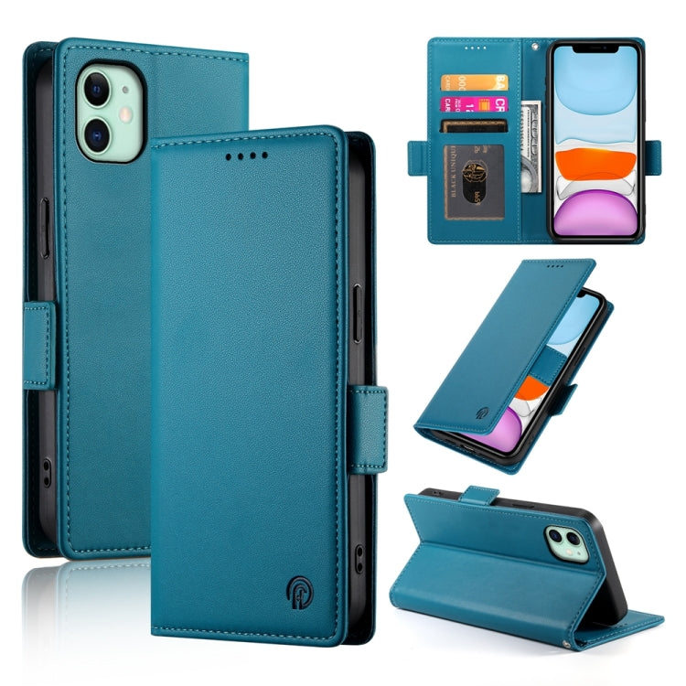 Side Buckle Magnetic Frosted Leather Phone Case, For iPhone 12 mini, For iPhone 11 Pro Max, For iPhone 11, For iPhone 11 Pro