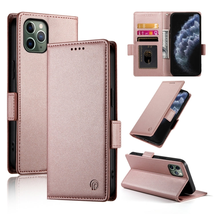 Side Buckle Magnetic Frosted Leather Phone Case, For iPhone 12 mini, For iPhone 11 Pro Max, For iPhone 11, For iPhone 11 Pro