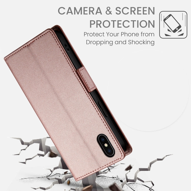 Side Buckle Magnetic Frosted Leather Phone Case, For iPhone X / XS, For iPhone XR, For iPhone XS Max, For iPhone 8 Plus / 7 Plus