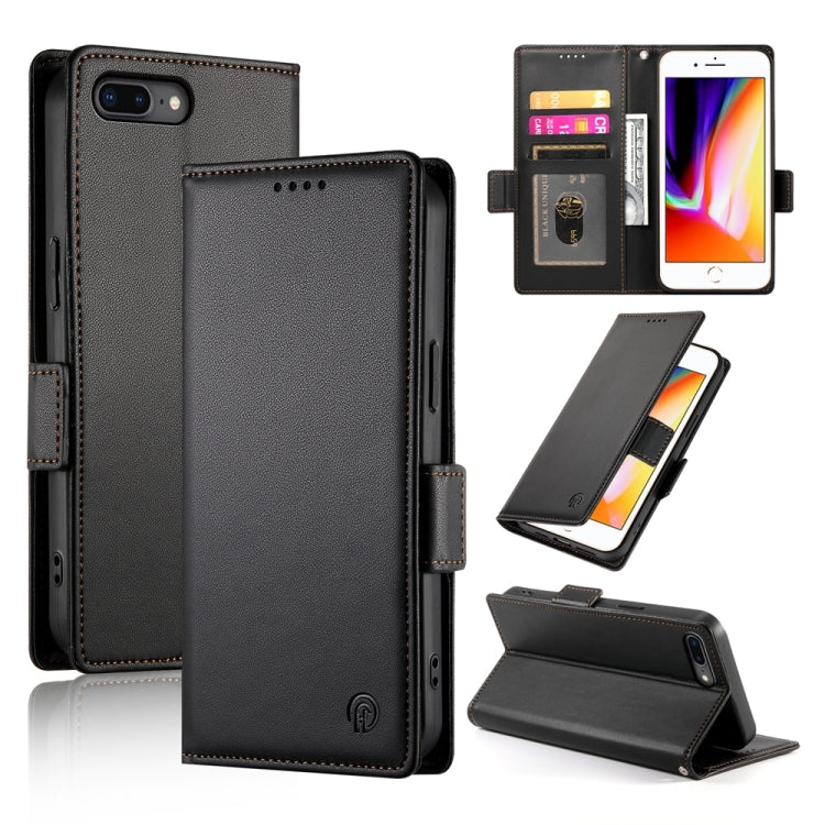 Side Buckle Magnetic Frosted Leather Phone Case, For iPhone X / XS, For iPhone XR, For iPhone XS Max, For iPhone 8 Plus / 7 Plus