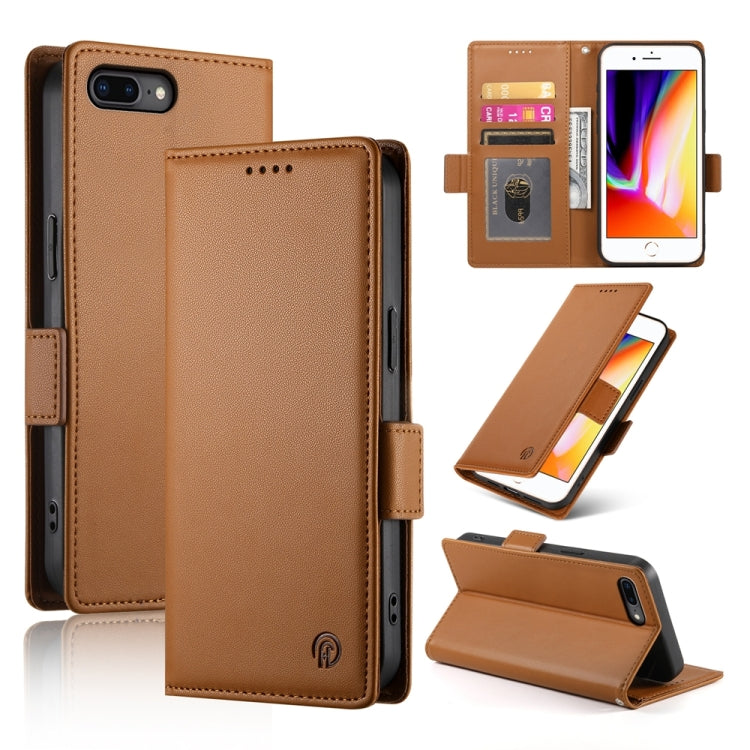 Side Buckle Magnetic Frosted Leather Phone Case, For iPhone X / XS, For iPhone XR, For iPhone XS Max, For iPhone 8 Plus / 7 Plus