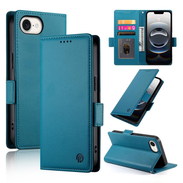 Side Buckle Magnetic Frosted Leather Phone Case, iPhone 16e, For iPhone 15 Pro Max, For iPhone 15 Pro, For iPhone 15 Plus