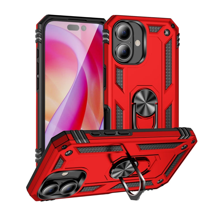 Shockproof TPU Hybrid PC Phone Case with Holder, For iPhone 16 Pro Max, For iPhone 16 Pro, For iPhone 16 Plus, For iPhone 16