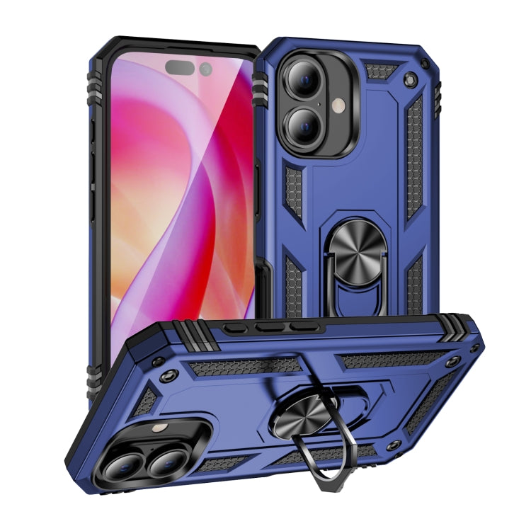 Shockproof TPU Hybrid PC Phone Case with Holder, For iPhone 16 Pro Max, For iPhone 16 Pro, For iPhone 16 Plus, For iPhone 16