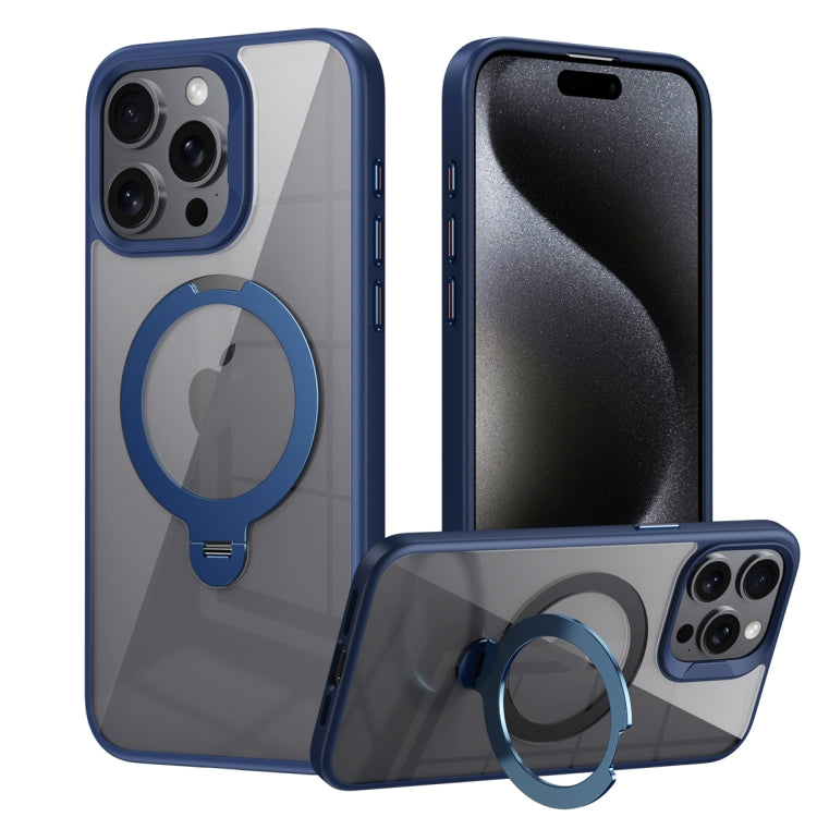 Transparent MagSafe Magnetic Rotating Ring Holder Phone Case, For iPhone 16 Pro Max, For iPhone 16 Pro, For iPhone 16 Plus, For iPhone 16, For iPhone 15 Pro Max, For iPhone 15 Pro, For iPhone 15 Plus, For iPhone 15