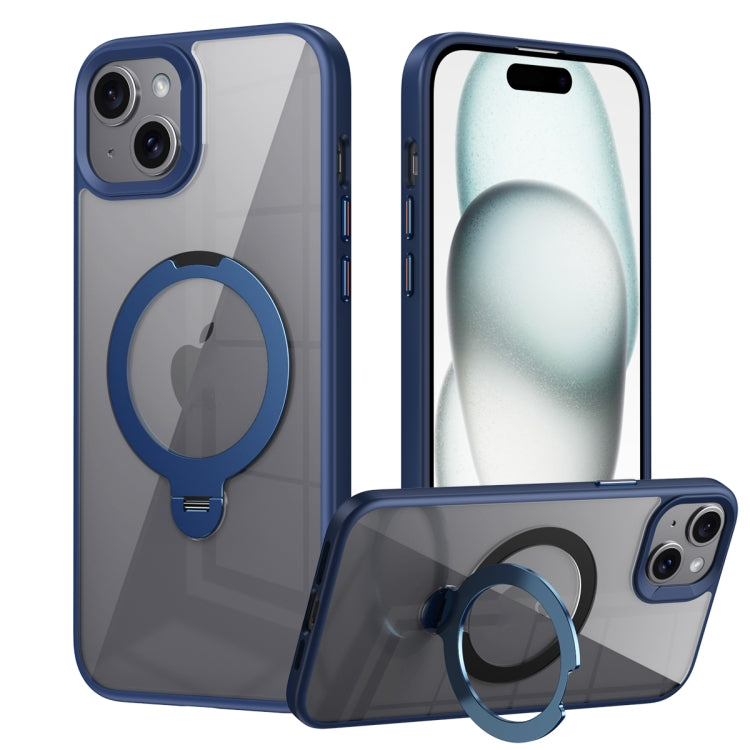 Transparent MagSafe Magnetic Rotating Ring Holder Phone Case, For iPhone 16 Pro Max, For iPhone 16 Pro, For iPhone 16 Plus, For iPhone 16, For iPhone 15 Pro Max, For iPhone 15 Pro, For iPhone 15 Plus, For iPhone 15