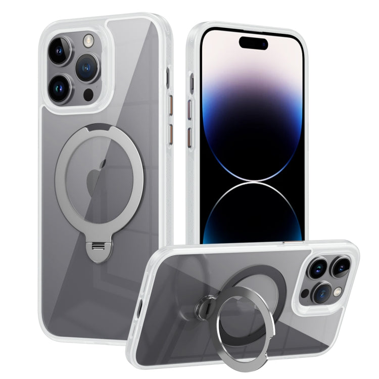 Transparent MagSafe Magnetic Rotating Ring Holder Phone Case, For iPhone 14 Plus, For iPhone 14, For iPhone 14 Pro, For iPhone 14 Pro Max, For iPhone 13 Pro Max, For iPhone 13 Pro, For iPhone 13, For iPhone 12 / 12 Pro