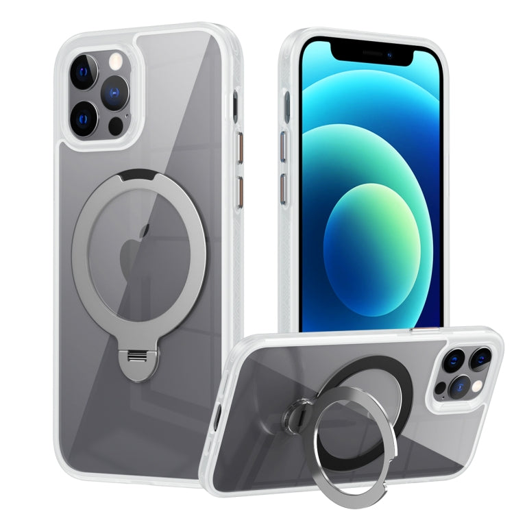 Transparent MagSafe Magnetic Rotating Ring Holder Phone Case, For iPhone 14 Plus, For iPhone 14, For iPhone 14 Pro, For iPhone 14 Pro Max, For iPhone 13 Pro Max, For iPhone 13 Pro, For iPhone 13, For iPhone 12 / 12 Pro