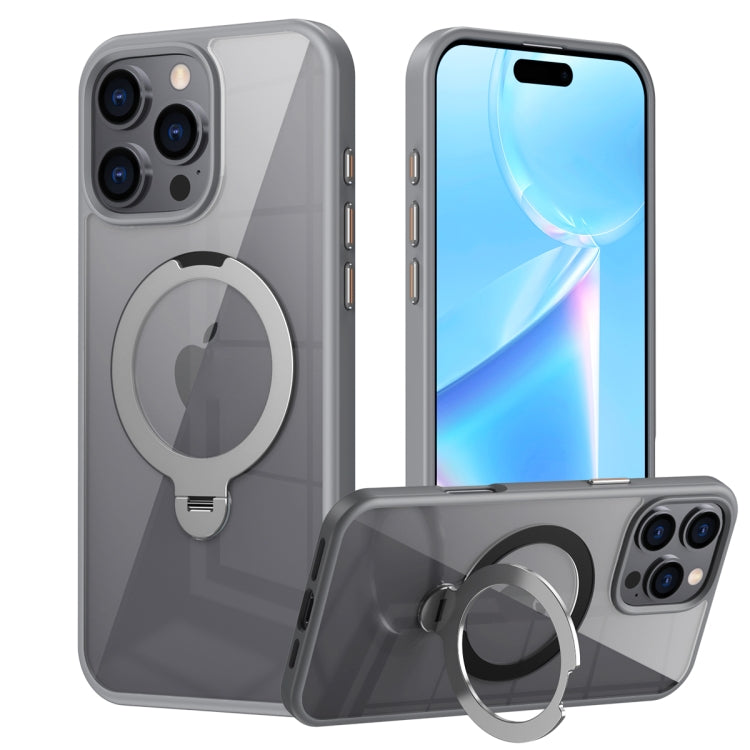 Transparent MagSafe Magnetic Rotating Ring Holder Phone Case, For iPhone 16 Pro Max, For iPhone 16 Pro, For iPhone 16 Plus, For iPhone 16, For iPhone 15 Pro Max, For iPhone 15 Pro, For iPhone 15 Plus, For iPhone 15