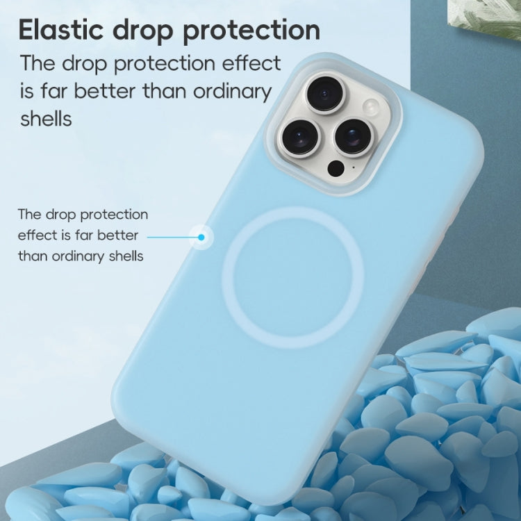 Jelly Liquid Silicone MagSafe Magnetic Phone Case, For iPhone 16 Pro Max, For iPhone 16 Pro, For iPhone 16 Plus