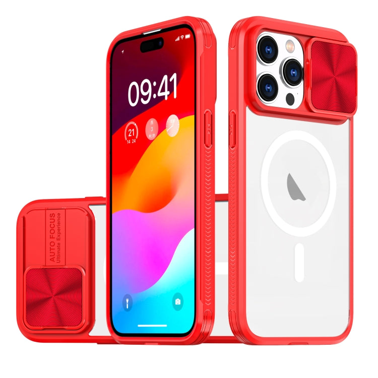 Clear Acrylic + PC + TPU MagSafe Lens Sliding Cover Full Coverage Phone Case, For iPhone 12, For  iPhone 12 Pro Max, For  iPhone 11 Pro Max, For iPhone 11