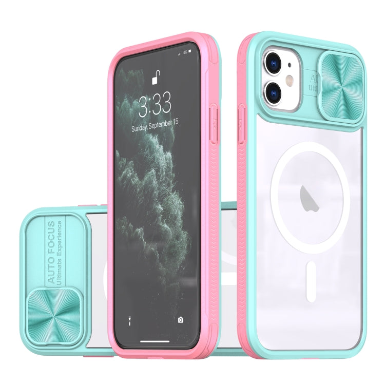 Clear Acrylic + PC + TPU MagSafe Lens Sliding Cover Full Coverage Phone Case, For iPhone 12, For  iPhone 12 Pro Max, For  iPhone 11 Pro Max, For iPhone 11