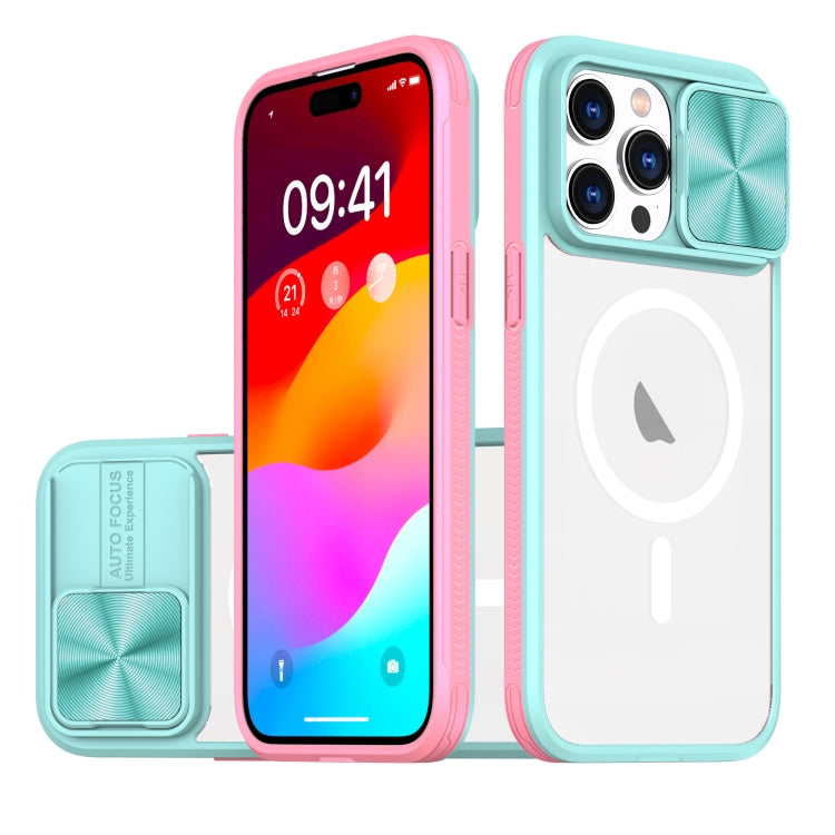 Clear Acrylic + PC + TPU MagSafe Lens Sliding Cover Full Coverage Phone Case, For iPhone 12, For  iPhone 12 Pro Max, For  iPhone 11 Pro Max, For iPhone 11