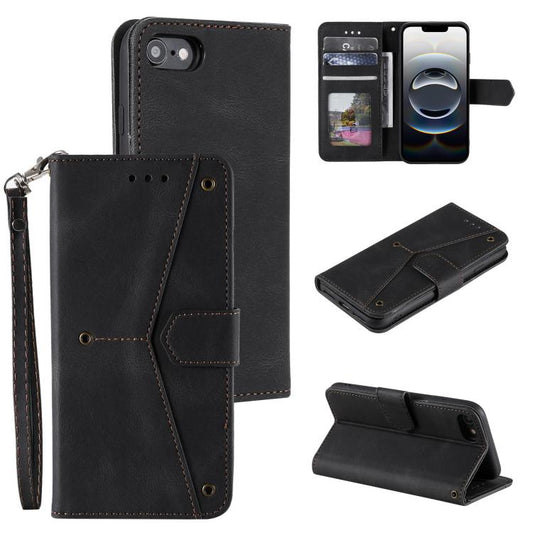 Nail Skin Feel Stitching Calf Texture Leather Phone Case, For iPhone 16e, For iPhone 16 Pro Max, For iPhone 16 Pro, For iPhone 16 Plus