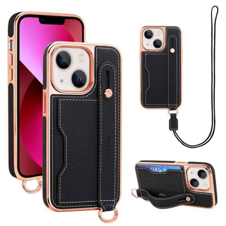 VIETAO Card Slot Wristband Phone Case with Lanyard, For iPhone 13 Pro Max, For iPhone 13 Pro, For iPhone 13, For iPhone 12 / 12 Pro, For iPhone 12 Pro Max