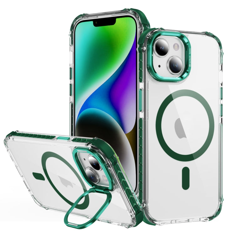 Rainbow Series Transparent MagSafe Lens Holder Phone Case, For iPhone 15 Pro, For iPhone 15 Plus, For iPhone 14 Plus, For iPhone 14 Pro, For iPhone 14 Pro Max