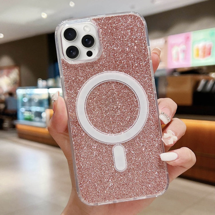 Acrylic Transparent Glitter MagSafe Phone Case, For iPhone 15 Pro Max, For iPhone 15 Pro, For iPhone 15 Plus, For iPhone 15