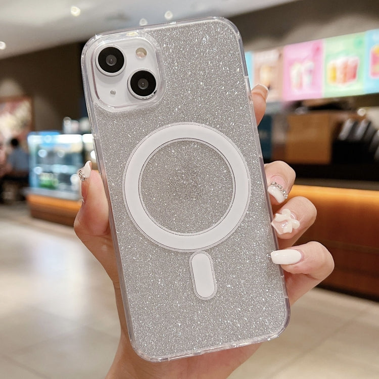 Acrylic Transparent Glitter MagSafe Phone Case, For iPhone 15 Pro Max, For iPhone 15 Pro, For iPhone 15 Plus, For iPhone 15