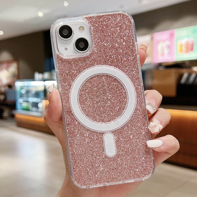 Acrylic Transparent Glitter MagSafe Phone Case, For iPhone 15 Pro Max, For iPhone 15 Pro, For iPhone 15 Plus, For iPhone 15