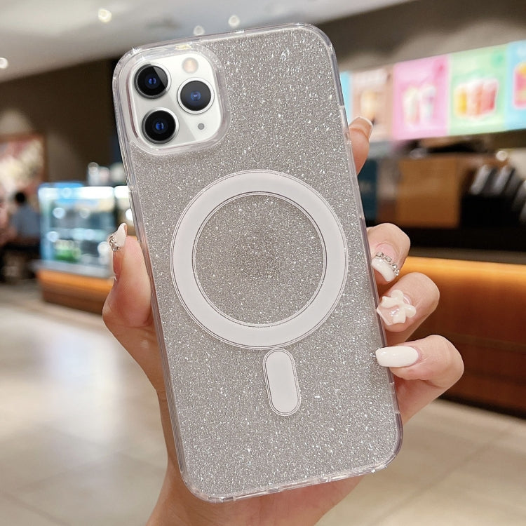 Acrylic Transparent Glitter MagSafe Phone Case, For iPhone 11 Pro, For iPhone XS / X, For iPhone XR, For iPhone XS Max