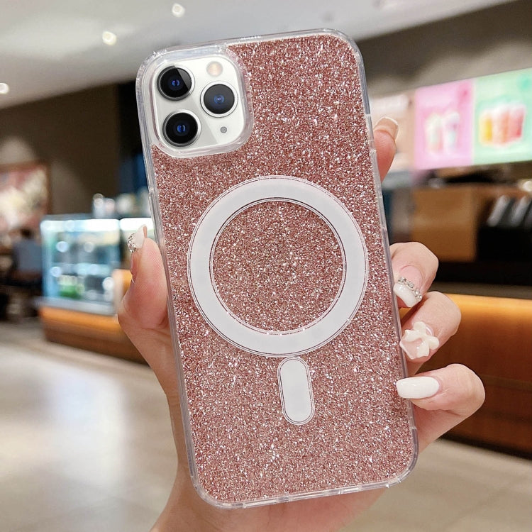 Acrylic Transparent Glitter MagSafe Phone Case, For iPhone 11 Pro, For iPhone XS / X, For iPhone XR, For iPhone XS Max