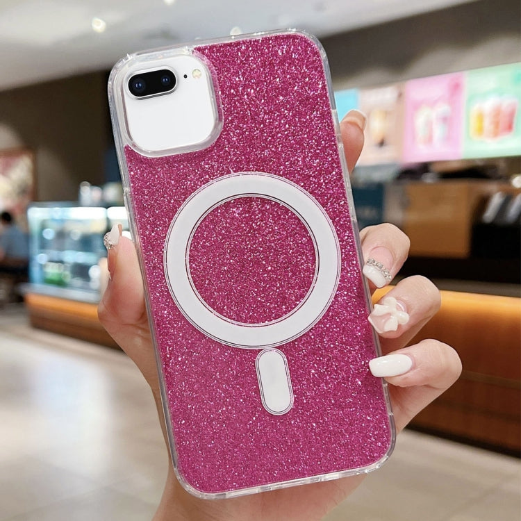 Acrylic Transparent Glitter MagSafe Phone Case, For iPhone 8 Plus / 7 Plus