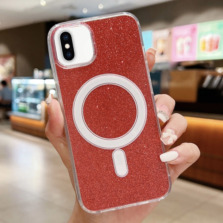 Acrylic Transparent Glitter MagSafe Phone Case, For iPhone 11 Pro, For iPhone XS / X, For iPhone XR, For iPhone XS Max