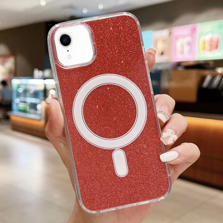 Acrylic Transparent Glitter MagSafe Phone Case, For iPhone 11 Pro, For iPhone XS / X, For iPhone XR, For iPhone XS Max