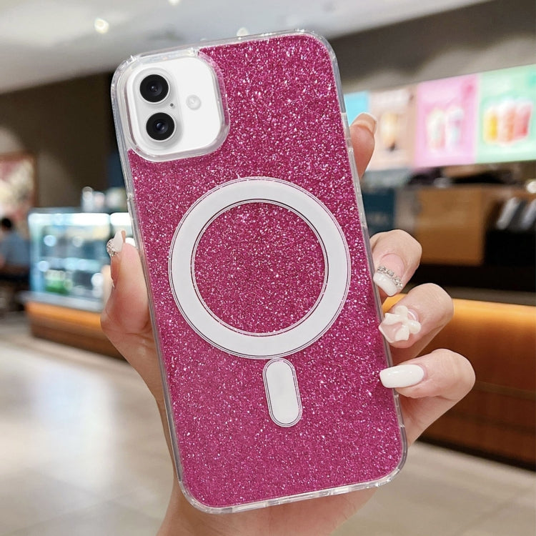 Acrylic Transparent Glitter MagSafe Phone Case, For iPhone 16 Pro Max, For iPhone 16 Pro, For iPhone 16 Plus, For iPhone 16